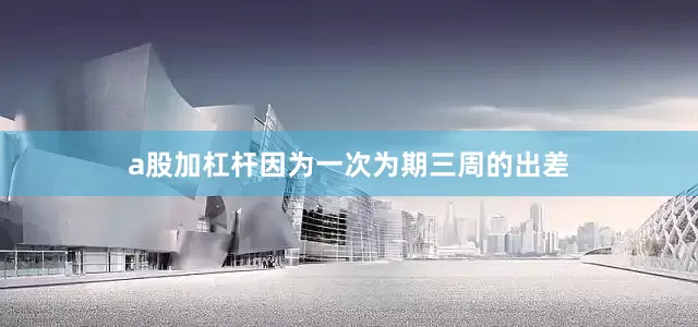a股加杠杆因为一次为期三周的出差