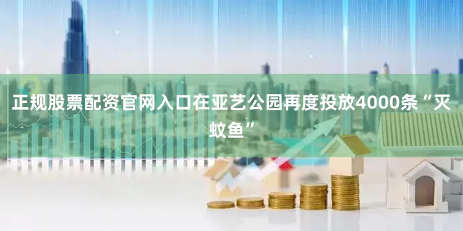 正规股票配资官网入口在亚艺公园再度投放4000条“灭蚊鱼”