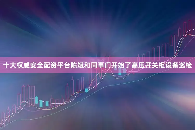 十大权威安全配资平台陈斌和同事们开始了高压开关柜设备巡检